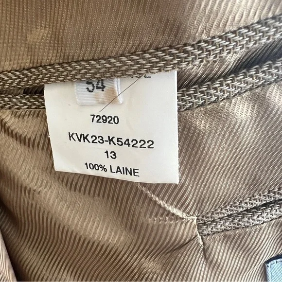 Kenzo Men Blazer Tan Made  in France 100% Wool Designer Size 54 - Picture 11 of 12